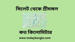 সিলেট থেকে শ্রীমঙ্গল কত কিলোমিটার