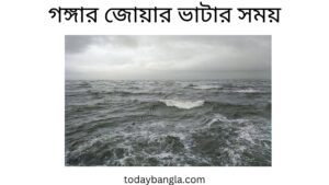 গঙ্গার জোয়ার ভাটার সময়